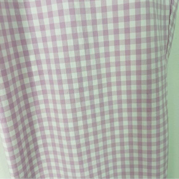 NWT Talbots purple white check gingham relaxed chino cottagecore pants 22W - Picture 4 of 8